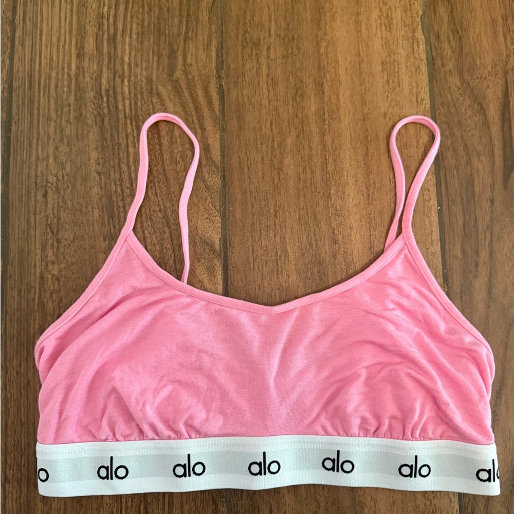 Alo Yoga Icon Cami Bra candy Pink Bralette Sz Small